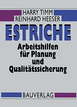 E-Book (pdf) Estriche von Harry Timm, Reinhard Heeser
