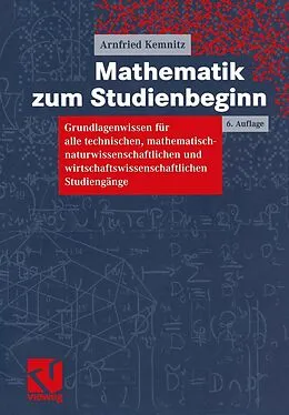 E-Book (pdf) Mathematik zum Studienbeginn von Arnfried Kemnitz