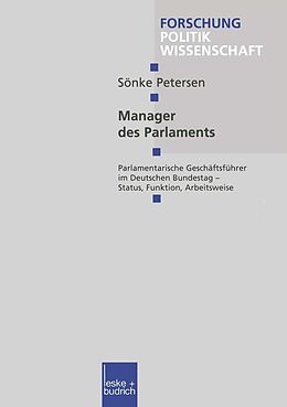 E-Book (pdf) Manager des Parlaments von Sönke Petersen