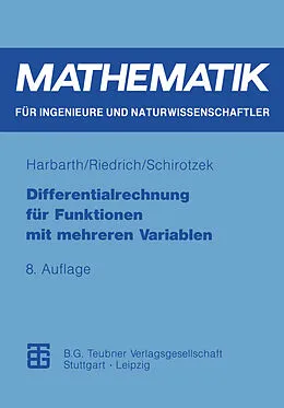 E-Book (pdf) Differentialrechnung für Funktionen mit mehreren Variablen von Thomas Riedrich, Winfried Schirotzek