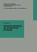 E-Book (pdf) Interessenvertretung der Arbeitnehmer im Betrieb von Peter Sander