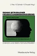 E-Book (pdf) Trends betrieblicher Produktionsmodernisierung von Rudi Schmidt