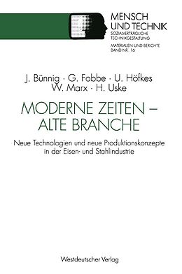 E-Book (pdf) Moderne Zeiten  alte Branche von Georg Fobbe, Uwe Höfkes, Werner Marx