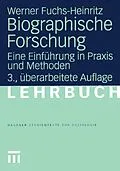 E-Book (pdf) Biographische Forschung von Werner Fuchs-Heinritz