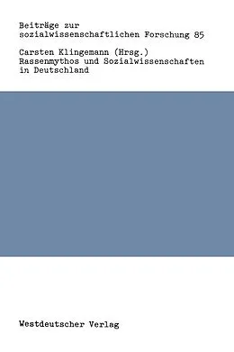 E-Book (pdf) Rassenmythos und Sozialwissenschaften in Deutschland von Carsten Klingemann