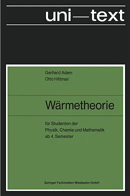 E-Book (pdf) Wärmetheorie von Gerhard Adam, Otto Hittmair