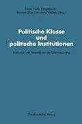 E-Book (pdf) Politische Klasse und politische Institutionen von Richard Stöss