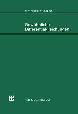 E-Book (pdf) Gewöhnliche Differentialgleichungen von H. W. Knobloch, F. Kappel
