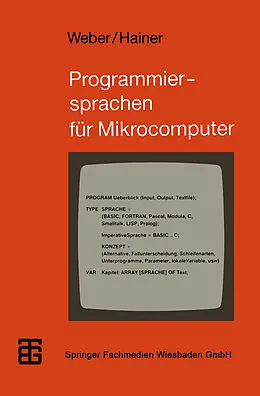E-Book (pdf) Programmiersprachen für Mikrocomputer von Wolfgang J. Weber, Karl Hainer