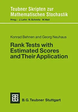 E-Book (pdf) Rank Tests with Estimated Scores and Their Application von Georg Neuhaus