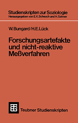 E-Book (pdf) Forschungsartefakte und nicht-reaktive Meßverfahren von H. E. Lück