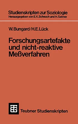 E-Book (pdf) Forschungsartefakte und nicht-reaktive Meßverfahren von H. E. Lück