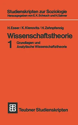 E-Book (pdf) Wissenschaftstheorie von H. Esser, K. Klenovits, H. Zehnpfennig