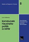 E-Book (pdf) Kommunale Haushaltspolitik in NRW von Lars Holtkamp