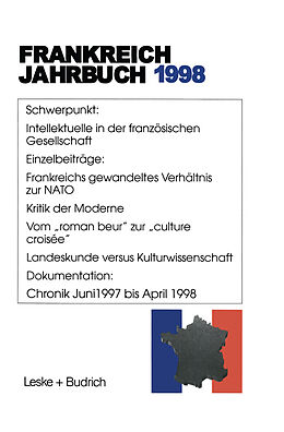 Kartonierter Einband Frankreich-Jahrbuch 1998 von Lothar Albertin, Wolfgang Asholt, Hans Manfred Bock