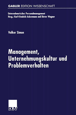 E-Book (pdf) Management, Unternehmungskultur und Problemverhalten von Volker Simon