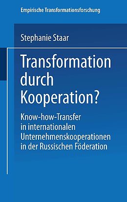 E-Book (pdf) Transformation durch Kooperation? von Stephanie Staar