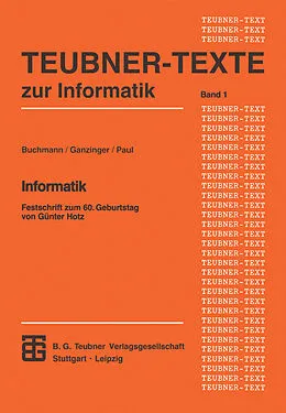 E-Book (pdf) Informatik von Harald Ganzinger, Wolfgang J. Paul