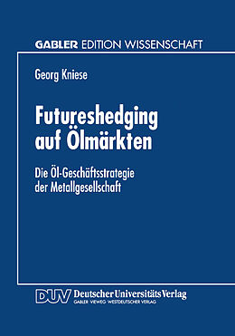 E-Book (pdf) Futureshedging auf Ölmärkten von 
