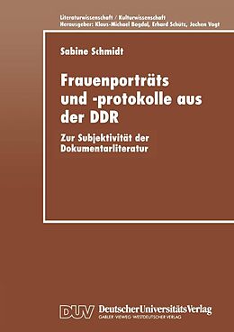 E-Book (pdf) Frauenporträts und -protokolle aus der DDR von 