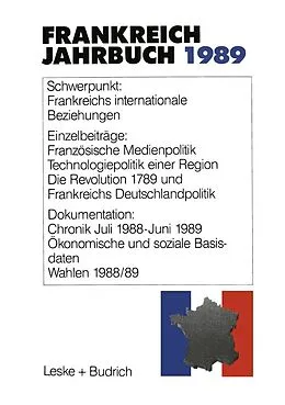 E-Book (pdf) Frankreich-Jahrbuch 1989 von Deutsch-Französisches Institut
