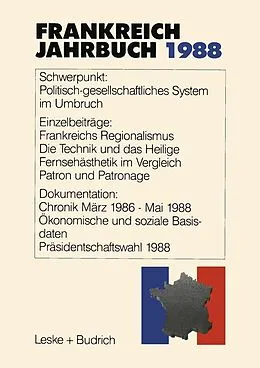 E-Book (pdf) Frankreich-Jahrbuch 1988 von Lothar Albertin, Marieluise Christadler, Gerhard Kiersch