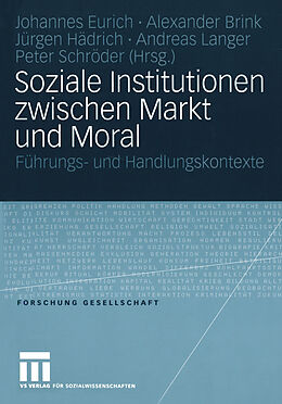 E-Book (pdf) Soziale Institutionen zwischen Markt und Moral von 