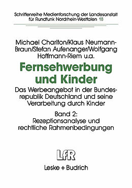 E-Book (pdf) Fernsehwerbung und Kinder von Michael Charlton, Klaus Neumann-Braun, Stefan Aufenanger