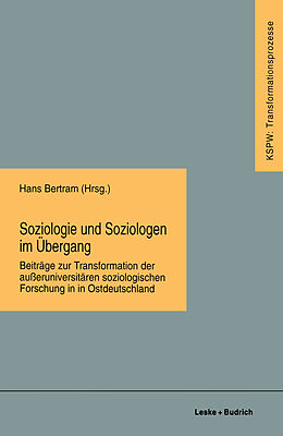 Kartonierter Einband Soziologie und Soziologen im Übergang von 