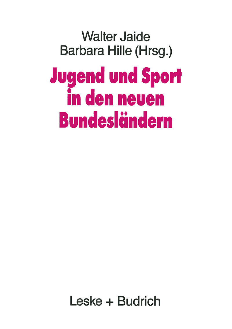 Jugend und Sport in den neuen Bundesländern