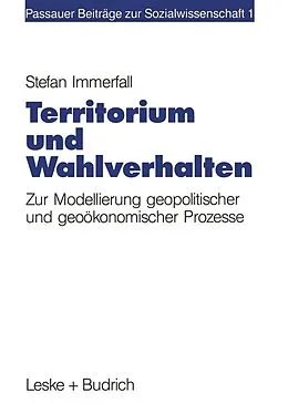 E-Book (pdf) Territorium und Wahlverhalten von Stefan Immerfall