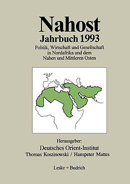 Kartonierter Einband Nahost Jahrbuch 1993 von Deutsches Orient-Institut