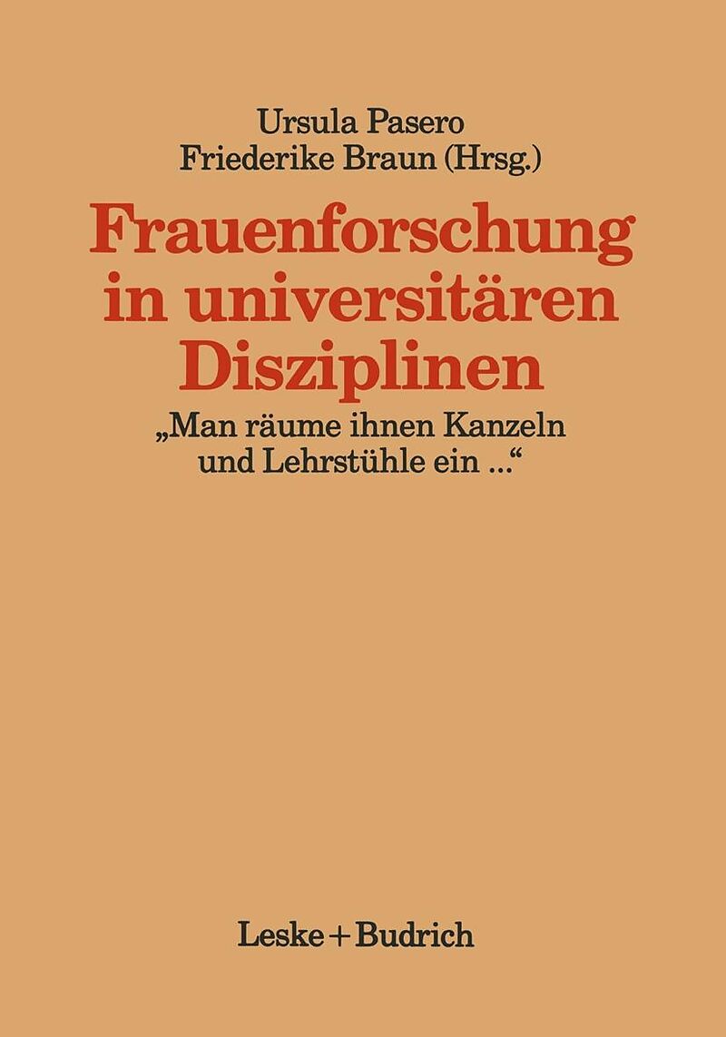 Frauenforschung in universitären Disziplinen