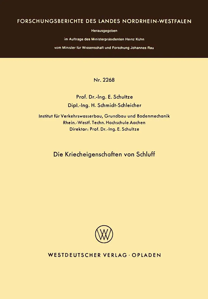Die Kriecheigenschaften von Schluff
