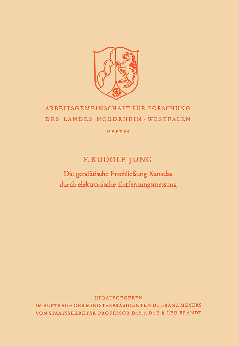 Die geodätische Erschließung Kanadas durch elektronische Entfernungsmessung