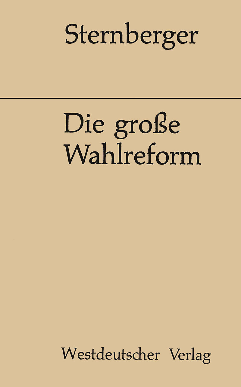 Die große Wahlreform