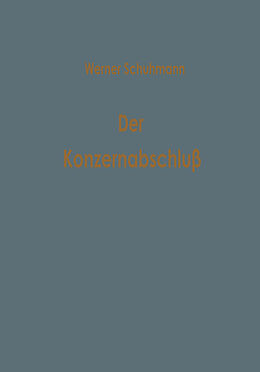 Kartonierter Einband Der Konzernabschluß von Werner Schuhmann