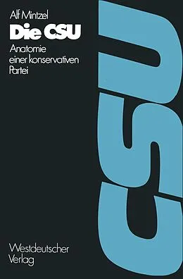 E-Book (pdf) Die CSU von Alf Mintzel