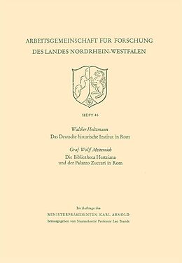 E-Book (pdf) Das Deutsche historische Institut in Rom Die Bibliotheca Hertziana und der Palazzo Zuccari in Rom von Walther Holtzmann