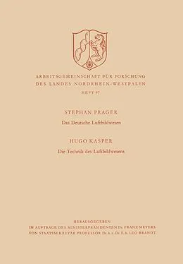 E-Book (pdf) Das deutsche Luftbildwesen / Die Technik des Luftbildwesens von Stephan Prager