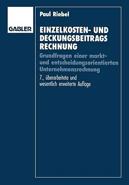 E-Book (pdf) Einzelkosten- und Deckungsbeitragsrechnung von Paul Riebel