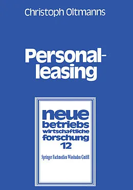E-Book (pdf) Personalleasing von Christoph Oltmanns