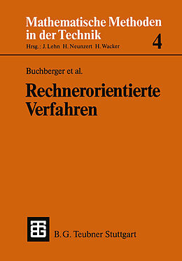 E-Book (pdf) Rechnerorientierte Verfahren von Bernhard Kutzler, Manfred Feilmeier, Mathias Kratz