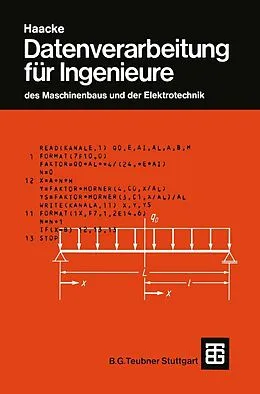 E-Book (pdf) Datenverarbeitung für Ingenieure von Jürgen Becker, Wolfhart Haacke, Franz-Josef Kevekordes