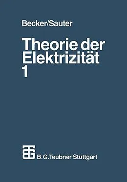 E-Book (pdf) Theorie der Elektrizität von Richard Becker