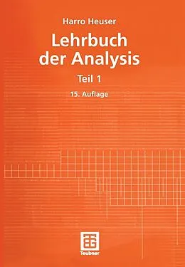 E-Book (pdf) Lehrbuch der Analysis von Harro Heuser