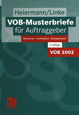 E-Book (pdf) VOB-Musterbriefe für Auftraggeber von Wolfgang Heiermann, Liane Linke
