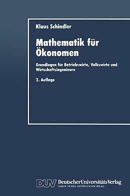 E-Book (pdf) Mathematik für Ökonomen von 