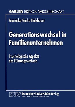 E-Book (pdf) Generationswechsel in Familienunternehmen von 