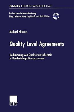 E-Book (pdf) Quality Level Agreements von Michael Klinkers